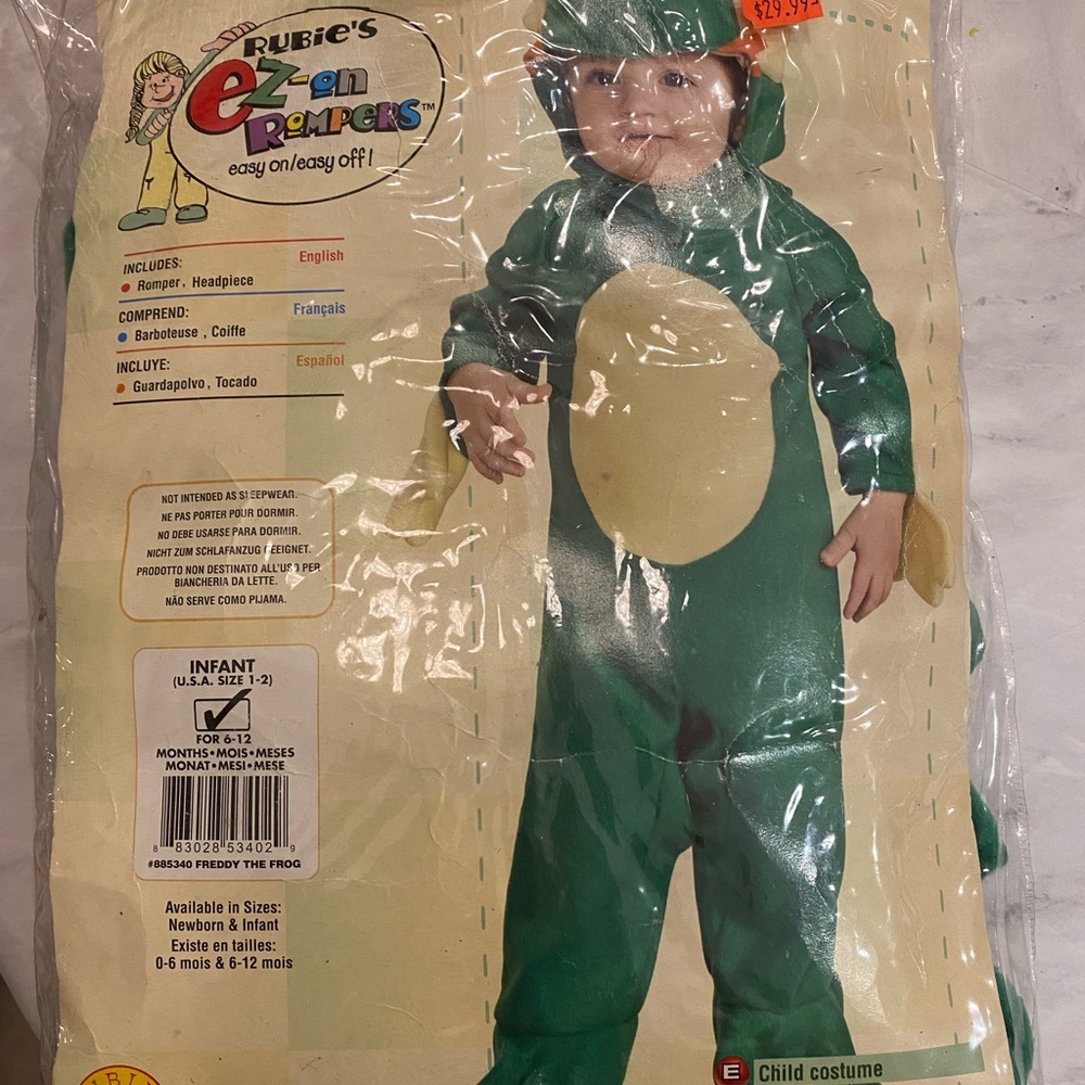 Freddy the Frog costume - Rubies size 1\2